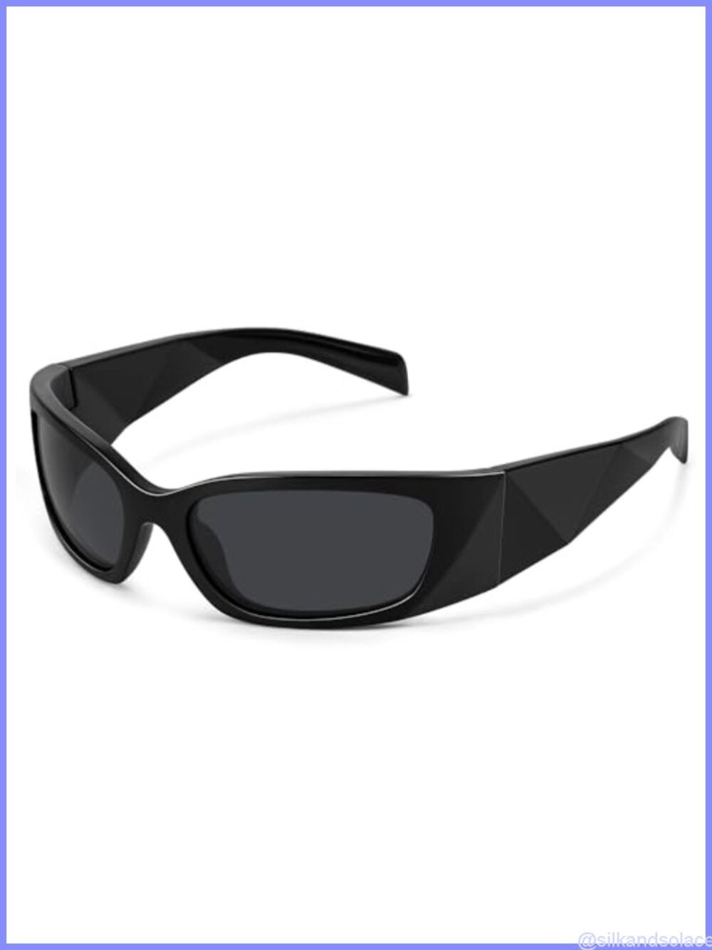 Retro Wrap Around Sunglasses UV400 Protection Full Frame Women's Fit